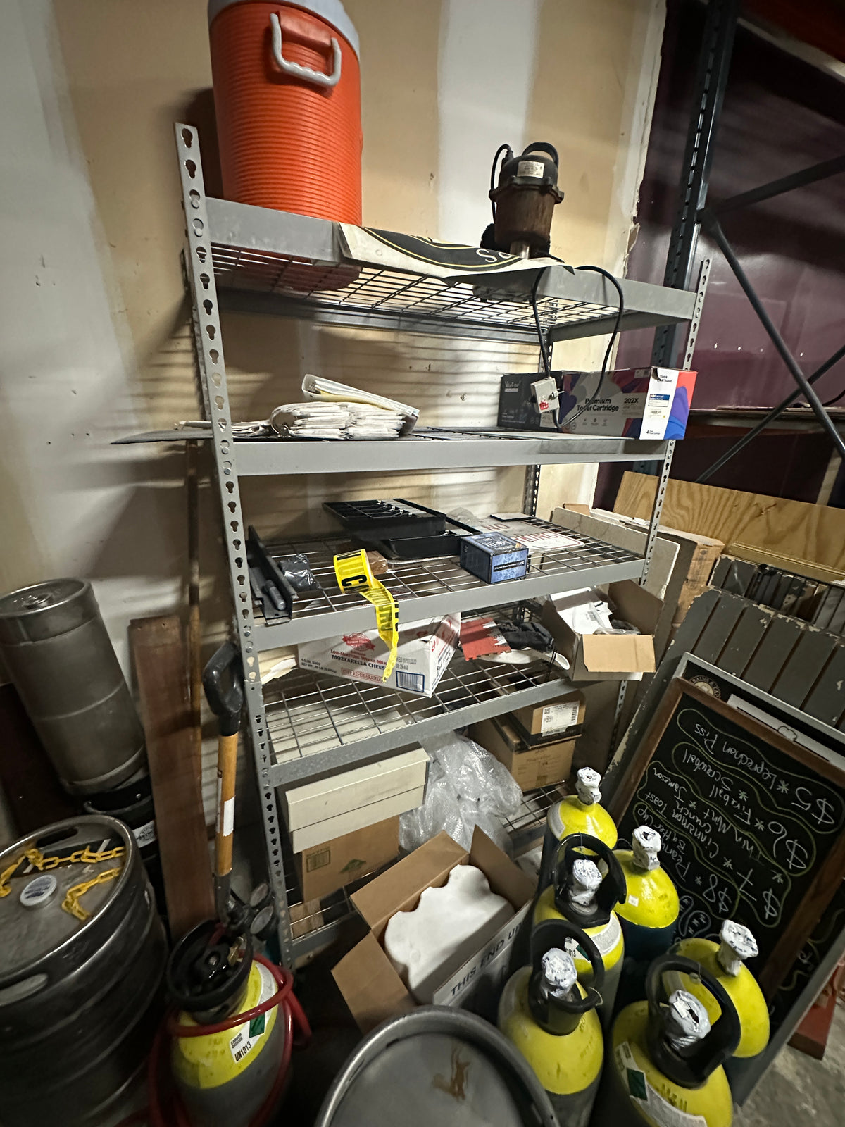 Lot 1108 Adjustable Shelf with Casters - Contents Not Included