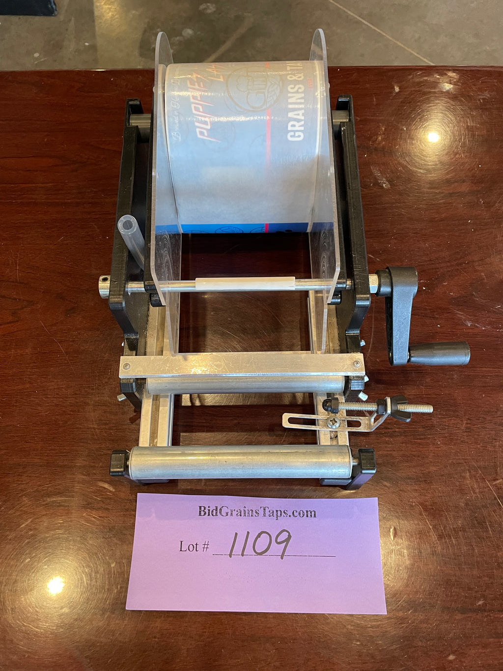 Lot 1109 Label Applicator